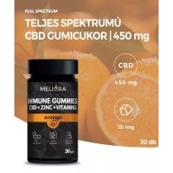 Meliora CBD Gumicukor, Immune Gummies, Narancs ízű, 15 mg