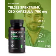 Reakiro CBD kapszula 25 mg 30 db