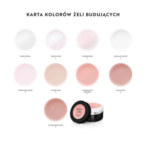 Kabos Luxury Gloss Dusty Rose építő zselé